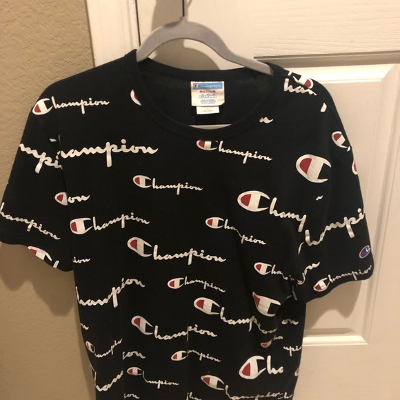 Bundle of 2 Men’s champion tees. red and navy - Picture 2 of 4